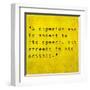 Inspirational Quote By Confucius On Earthy Background-nagib-Framed Art Print