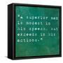 Inspirational Quote By Confucius On Earthy Background-nagib-Framed Stretched Canvas