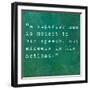 Inspirational Quote By Confucius On Earthy Background-nagib-Framed Art Print