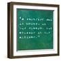 Inspirational Quote By Confucius On Earthy Background-nagib-Framed Art Print