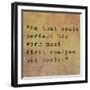 Inspirational Quote By Confucius On Earthy Background-nagib-Framed Art Print