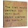 Inspirational Quote By Confucius On Earthy Background-nagib-Stretched Canvas