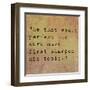 Inspirational Quote By Confucius On Earthy Background-nagib-Framed Art Print