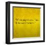 Inspirational Quote By Confucius On Earthy Background-nagib-Framed Art Print