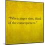 Inspirational Quote By Confucius On Earthy Background-nagib-Mounted Art Print