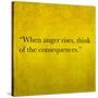 Inspirational Quote By Confucius On Earthy Background-nagib-Stretched Canvas