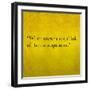 Inspirational Quote By Confucius On Earthy Background-nagib-Framed Art Print