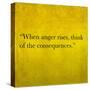 Inspirational Quote By Confucius On Earthy Background-nagib-Stretched Canvas