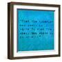 Inspirational Quote By Confucius On Earthy Background-nagib-Framed Art Print