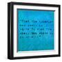 Inspirational Quote By Confucius On Earthy Background-nagib-Framed Art Print