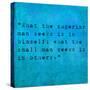 Inspirational Quote By Confucius On Earthy Background-nagib-Stretched Canvas