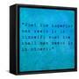 Inspirational Quote By Confucius On Earthy Background-nagib-Framed Stretched Canvas