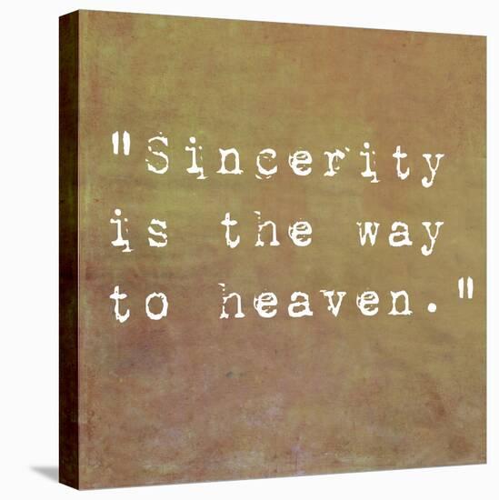 Inspirational Quote By Confucius On Earthy Background-nagib-Stretched Canvas