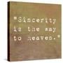 Inspirational Quote By Confucius On Earthy Background-nagib-Stretched Canvas