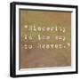 Inspirational Quote By Confucius On Earthy Background-nagib-Framed Art Print