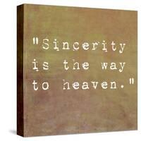 Inspirational Quote By Confucius On Earthy Background-nagib-Stretched Canvas