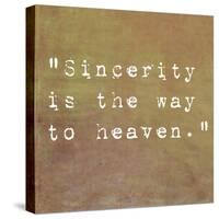 Inspirational Quote By Confucius On Earthy Background-nagib-Stretched Canvas