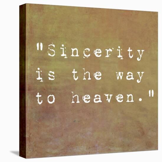 Inspirational Quote By Confucius On Earthy Background-nagib-Stretched Canvas