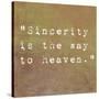 Inspirational Quote By Confucius On Earthy Background-nagib-Stretched Canvas