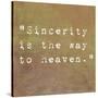 Inspirational Quote By Confucius On Earthy Background-nagib-Stretched Canvas