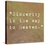 Inspirational Quote By Confucius On Earthy Background-nagib-Stretched Canvas