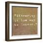 Inspirational Quote By Confucius On Earthy Background-nagib-Framed Art Print