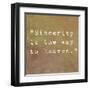 Inspirational Quote By Confucius On Earthy Background-nagib-Framed Art Print