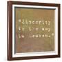 Inspirational Quote By Confucius On Earthy Background-nagib-Framed Art Print