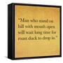 Inspirational Quote By Confucius On Earthy Background-nagib-Framed Stretched Canvas