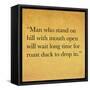 Inspirational Quote By Confucius On Earthy Background-nagib-Framed Stretched Canvas