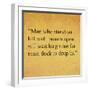 Inspirational Quote By Confucius On Earthy Background-nagib-Framed Art Print