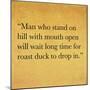 Inspirational Quote By Confucius On Earthy Background-nagib-Mounted Art Print