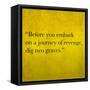 Inspirational Quote By Confucius On Earthy Background-nagib-Framed Stretched Canvas