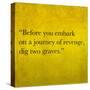 Inspirational Quote By Confucius On Earthy Background-nagib-Stretched Canvas