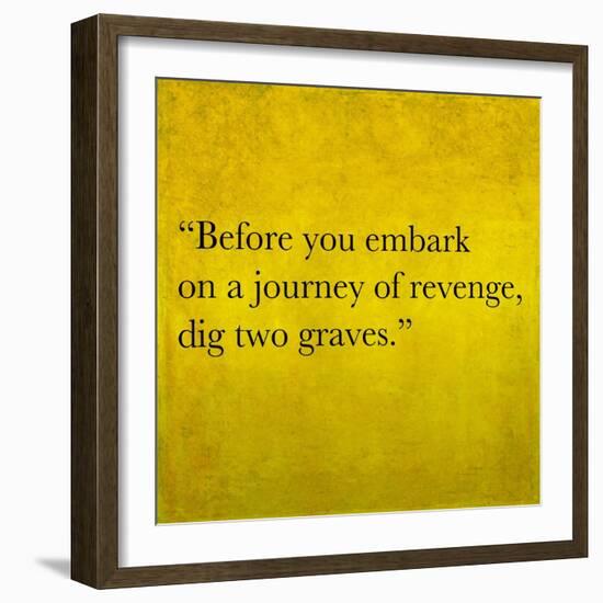 Inspirational Quote By Confucius On Earthy Background-nagib-Framed Art Print