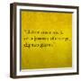 Inspirational Quote By Confucius On Earthy Background-nagib-Framed Art Print