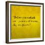 Inspirational Quote By Confucius On Earthy Background-nagib-Framed Premium Giclee Print