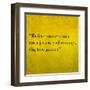 Inspirational Quote By Confucius On Earthy Background-nagib-Framed Art Print