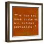 Inspirational Quote By Confucius On Earthy Background-nagib-Framed Art Print