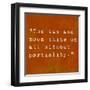 Inspirational Quote By Confucius On Earthy Background-nagib-Framed Art Print