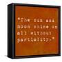 Inspirational Quote By Confucius On Earthy Background-nagib-Framed Stretched Canvas