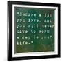 Inspirational Quote By Confucius On Earthy Green Background-nagib-Framed Art Print