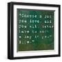 Inspirational Quote By Confucius On Earthy Green Background-nagib-Framed Art Print