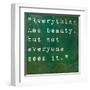 Inspirational Quote By Confucius On Earthy Green Background-nagib-Framed Art Print