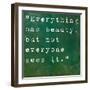 Inspirational Quote By Confucius On Earthy Green Background-nagib-Framed Art Print