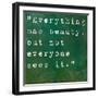 Inspirational Quote By Confucius On Earthy Green Background-nagib-Framed Art Print