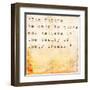 Inspirational Quote By Eleanor Roosevelt On Earthy Background-nagib-Framed Art Print