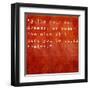 Inspirational Quote By Farrah Gray On Earthy Red Background-nagib-Framed Art Print