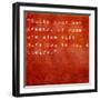 Inspirational Quote By Farrah Gray On Earthy Red Background-nagib-Framed Art Print