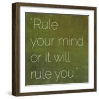 Inspirational Quote by Gautama Buddha (563 BC-483 BC)-nagib-Framed Art Print